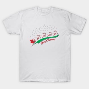 Santa's Sleigh Swoosh T-Shirt